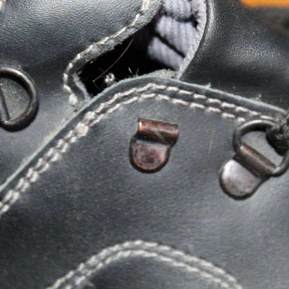 Bilt Black Leather Lace Up Steel Toe Oil Resistant Motorcycle Boots Men's 11 - Picture 13 of 13